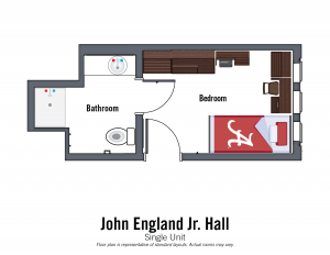 John England Jr. single unit. Bedroom details in specifications section on John England Jr. page.